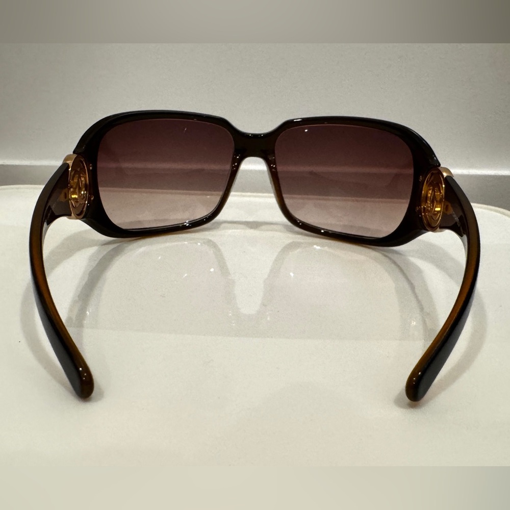 Chanel 6023 9934/13 Sunglasses, Dark Brown w/Gold CC Logo, gradient lenses, Case - Picture 3 of 9